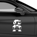 Retro Pixel Mario Aufkleber - Beispielansicht