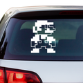 Retro Pixel Mario Aufkleber - Beispielansicht