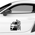 STX Subaru Aufkleber - Beispielansicht