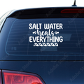 Salt water heals everything Aufkleber - Beispielansicht