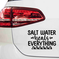 Salt water heals everything Aufkleber - Beispielansicht