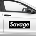 Savage Emblem Aufkleber - Beispielansicht