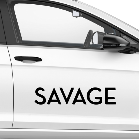 Savage Schriftzug Nr.2 Aufkleber - Beispielansicht