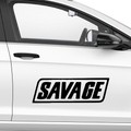Savage Schriftzug Nr.4 Aufkleber - Beispielansicht