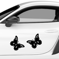 Schmetterling 2er Set Aufkleber - Beispielansicht