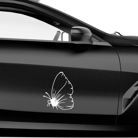 Schmetterling Abstrakt Aufkleber 18 - Beispielansicht