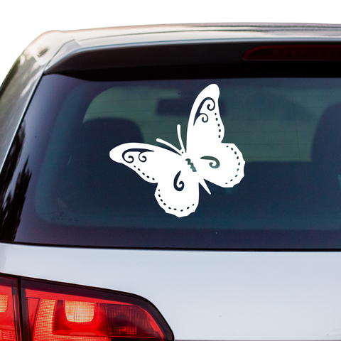 Schmetterling Stil Aufkleber - Beispielansicht
