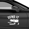 Send It Auto Aufkleber - Beispielansicht