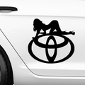 Sexy Toyota Aufkleber - Beispielansicht