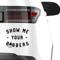 Show me your Boobers Aufkleber - Beispielansicht