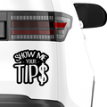 Show me your Tip$ Aufkleber - Beispielansicht