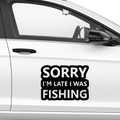Sorry Fishing Aufkleber - Beispielansicht