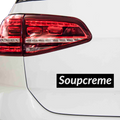 Soupcreme Surpreme Fakelogo Aufkleber - Beispielansicht