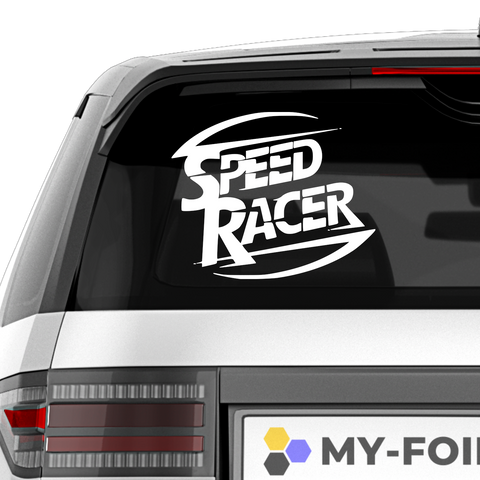 Speed Racer Aufkleber - Beispielansicht
