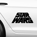 Star Wars Schriftzug Aufkleber - Beispielansicht