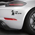 Stickman I am the Stig Aufkleber - Beispielansicht