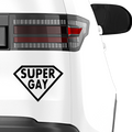 Super Gay Aufkleber - Beispielansicht
