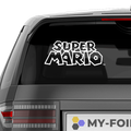 Super Mario Logo Aufkleber - Beispielansicht