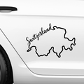 Switzerland Map Aufkleber - Beispielansicht