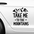 Take me to the mountains Aufkleber Nr 1 - Beispielansicht