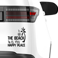 The Beach is my happy place Aufkleber - Beispielansicht