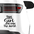 This Girl will change the world Aufkleber - Beispielansicht