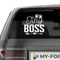 Tiny Boss Aufkleber - Beispielansicht