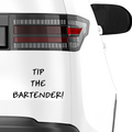 Tip The Bartender Aufkleber - Beispielansicht