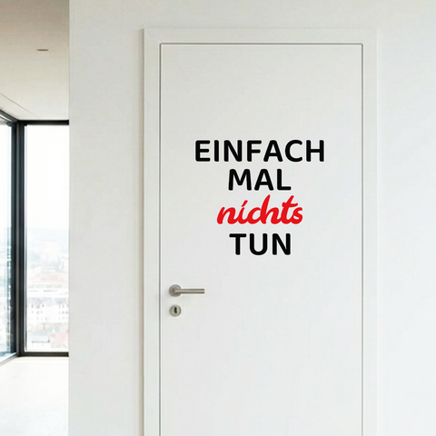 Türbeschriftung Klebebuchstaben