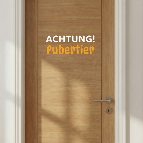 Türbeschriftung Klebebuchstaben