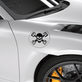 Tuning Aufkleber Totenkopf Kolben Nr 28 - Beispielansicht