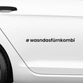 Wasn das fürn Kombi Aufkleber - Beispielansicht