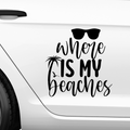 Where is my beaches Aufkleber - Beispielansicht