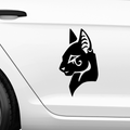 Wildkatze mitHorusauge Aufkleber 37 - Beispielansicht