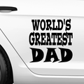 World greatest dad Aufkleber Nr 2 - Beispielansicht