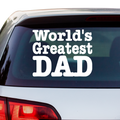 World greatest dad Aufkleber Nr 3 - Beispielansicht