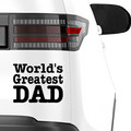 World greatest dad Aufkleber Nr 3 - Beispielansicht
