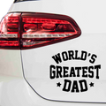 World greatest dad Aufkleber Nr 5 - Beispielansicht
