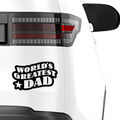World greatest dad Aufkleber Nr 6 - Beispielansicht