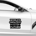 World greatest father Aufkleber - Beispielansicht