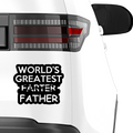 World greatest father Aufkleber - Beispielansicht