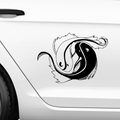 YingYang Artwork Abstrakt Aufkleber - Beispielansicht