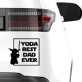Yoda best dad ever Aufkleber Nr 2 - Beispielansicht