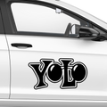 Yolo Nr.1 Aufkleber - Beispielansicht