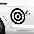 Zielscheibe 3 Pfeile Aufkleber - Beispielansicht