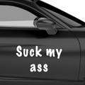 suck my ass Aufkleber - Beispielansicht