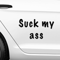 suck my ass Aufkleber - Beispielansicht