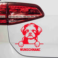 aufkleber-LhasaApso-hunderasse-rot