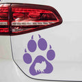 aufkleber-hundepfote-american-eskimo-hund-lavendel