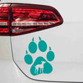 aufkleber-hundepfote-american-hairless-terrier-turkise